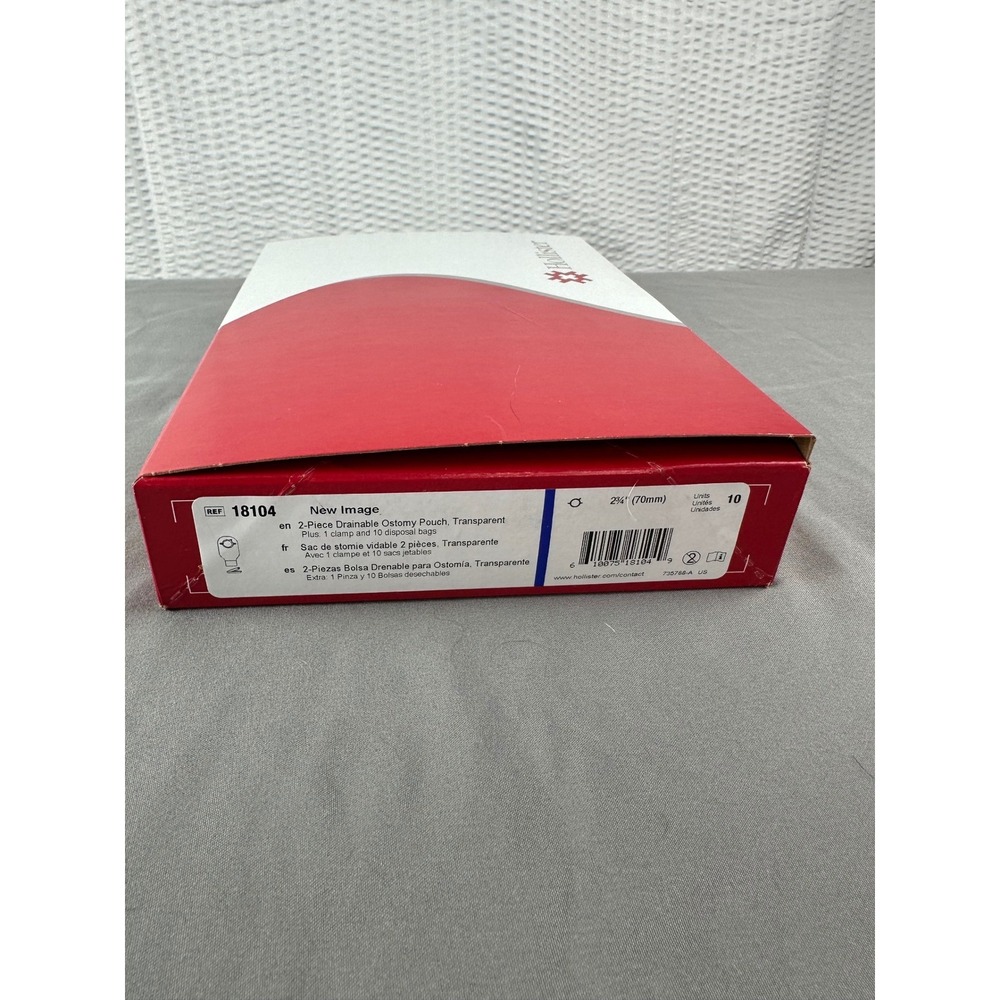 10 Hollister 18104 New Image 2-Piece Drainable Ostomy Pouches Expires 2029